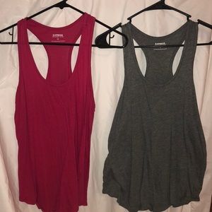 Express dream-weight cotton Razorback tank tops